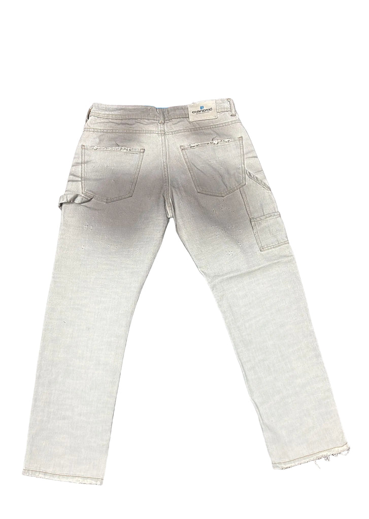 JEANS CIANOTIC FIT WEBBER SBIADITO CON BOTTONI