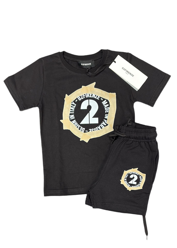 COMPLETO G2FIRENZE LOGO CERCHIATO IN ORO CENTRALE