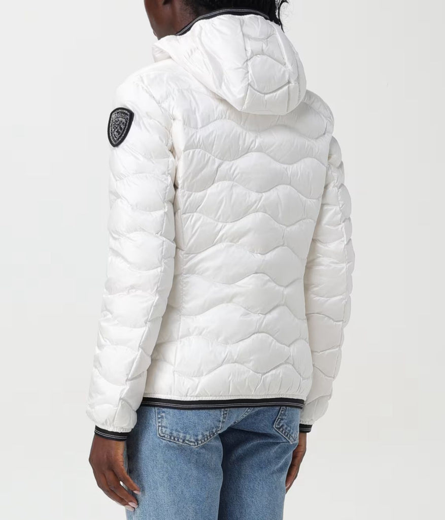 GIUBBINO BLAUER DONNA PIUMINO LOGO BRILLANTINATO ONDA