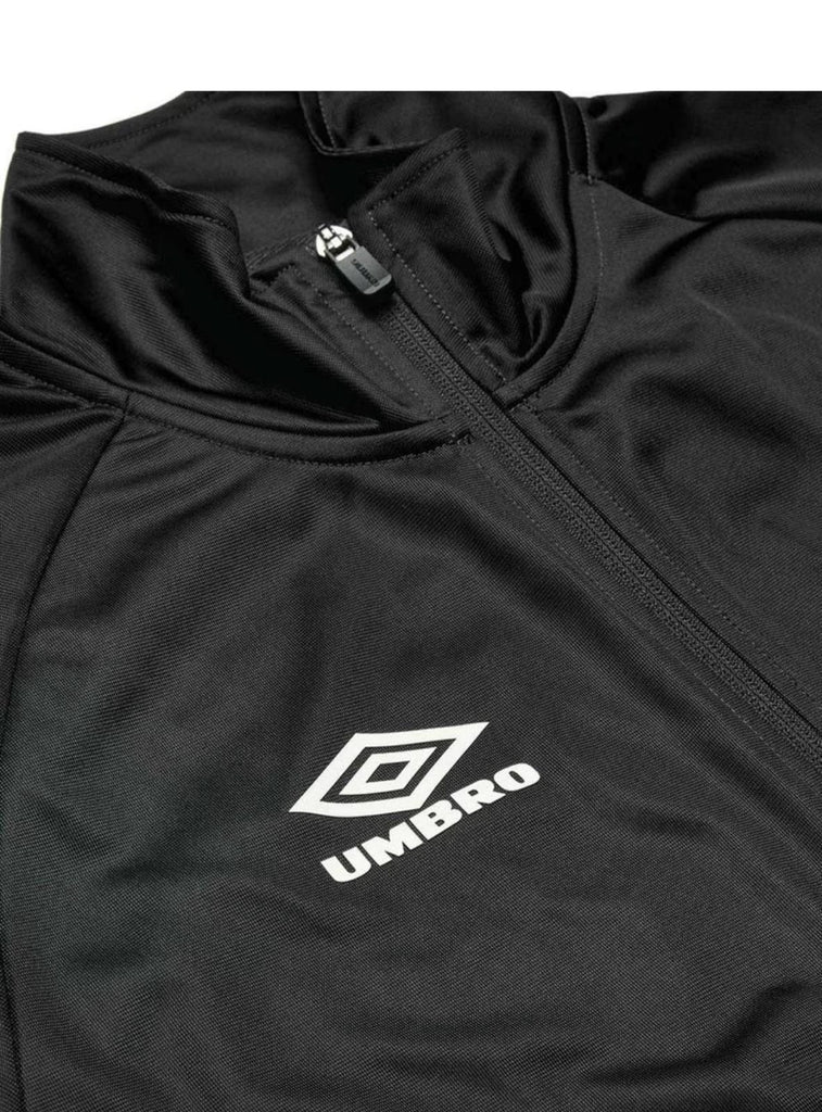 TUTA COMPLETA UMBRO UOMO ACETATA CON ZIP TUTTA NERA