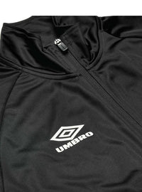 TUTA COMPLETA UMBRO UOMO ACETATA CON ZIP TUTTA NERA