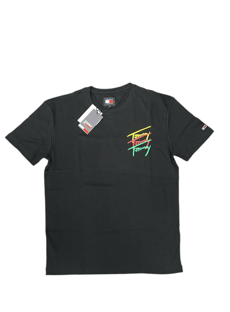 T-SHIRT TOMMY HILFIGER CON SCRITTA COLORATA LATO CUORE E RETRO GRANDE