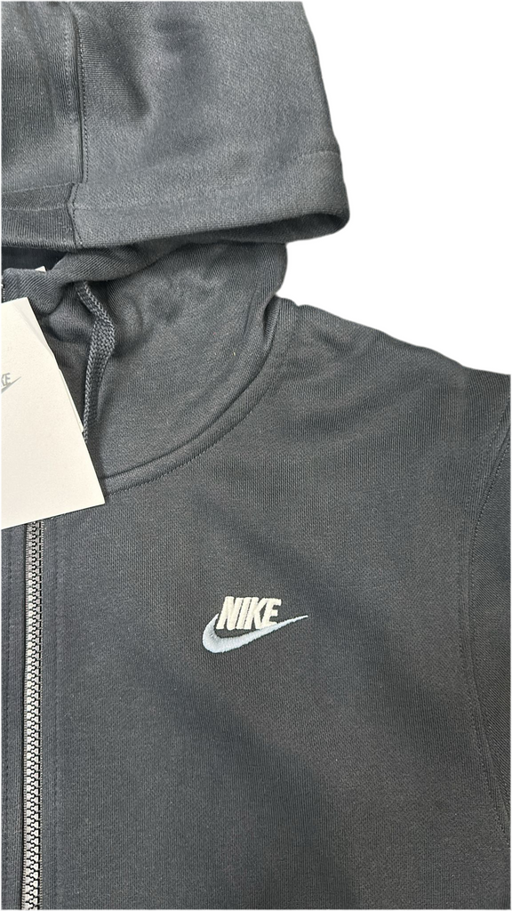 TUTA COMPLETA NIKE UNISEX  FELPATA CON CAPPUCCIO, ZIP E BAFFO  GRIGIO LATO CUORE