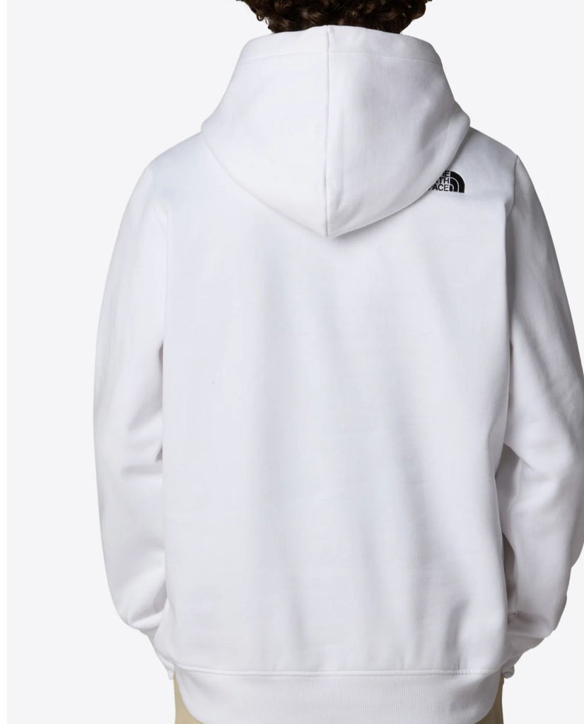 FELPA THE NORTH FACE CON CAPPUCCIO CON SCRITTA NERA CENTRALE