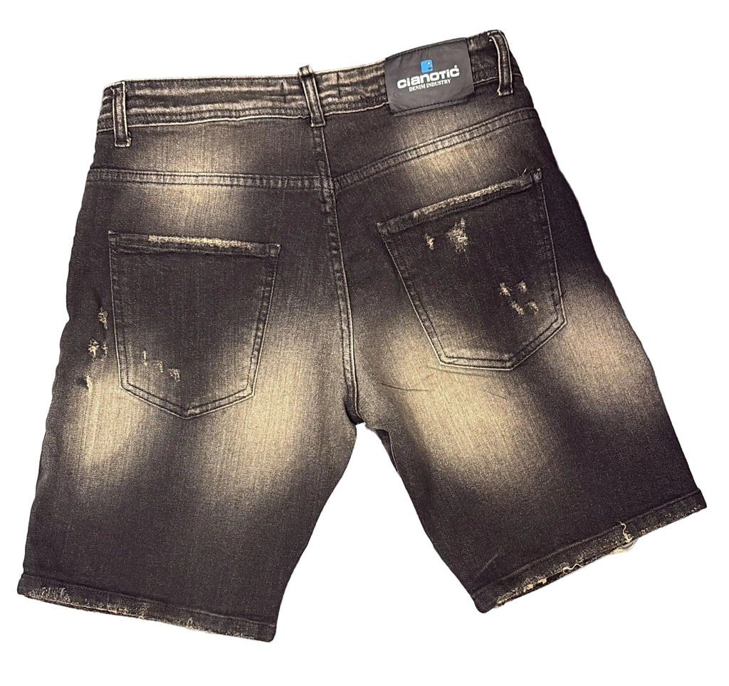 BERMUDA CIANOTIC JEANS SHORT RSB3 BLACK