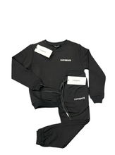 Carica l&#39;immagine nel visualizzatore di Gallery, TUTA COMPLETA G2FIRENZE BIMBO SENZA CAPPUCCIO LOGO LATO CUORE GOMMA BIANCO