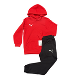 TUTA COMPLETA PUMA UNISEX COTONE LOGO CLASSICO LATERALE