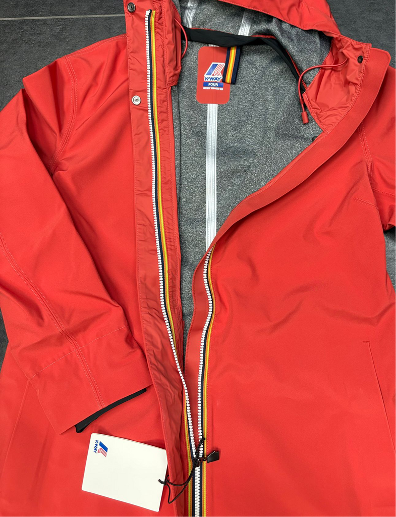 GIUBBINO K-WAY DONNA TERMICO CON CAPPUCCIO E COLLO ALTO