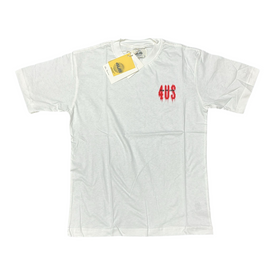 T-SHIRT PACIOTTI LOGO LATO CUORE SBIATIDO E SCRITTA ROSSA