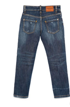 Carica l&#39;immagine nel visualizzatore di Gallery, JEANS DSQUARED TARGHETTA CUOIO RETRO