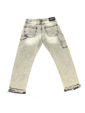 Carica l&#39;immagine nel visualizzatore di Gallery, JEANS CIANOTIC UOMO BAGGY FUME&#39; CON FRANGE CAVIGLIA