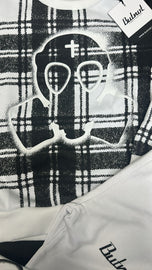 TUTA COMPLETA BUTNOT BAMBINO FELPATA CON TESCHIO E QUADRI