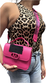 BORSA MARC ELLIS A MANO CON LOGO CENTRALE GOMMA