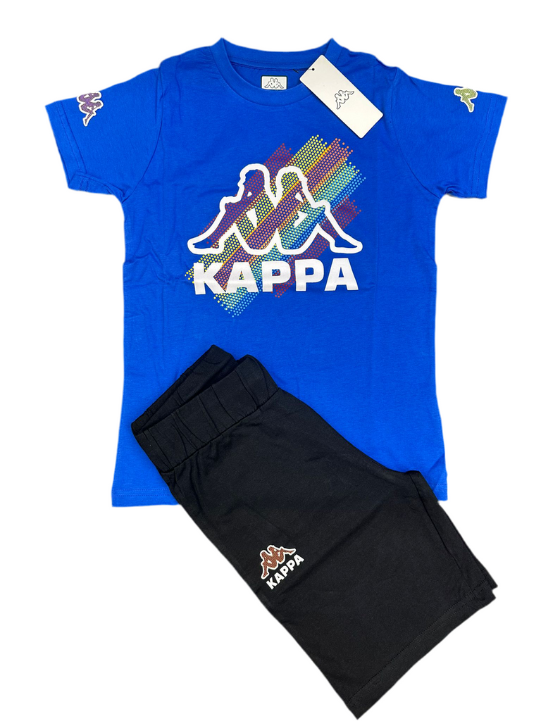 COMPLETINO KAPPA CPN LOGO GRANDE CENTRALE CON PALLINI COLORATI