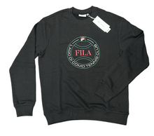 Carica l&#39;immagine nel visualizzatore di Gallery, FELPA FILA UOMO COTONE GIROCOLLO CERCHIO CENTRALE ROSSO