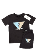 Carica l&#39;immagine nel visualizzatore di Gallery, COMPLETO G2FIRENZE TRIANGOLO COLORATO CENTRALE E SCRITTA CENTRALE