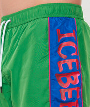 Carica l'immagine nel visualizzatore di Gallery, COSTUME ICEBERG CON FASCIA LATERALE COLORATA E SCRITTA