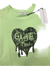 Carica l&#39;immagine nel visualizzatore di Gallery, T-SHIRT GAELLE LOGO CUORE MERLETTO E SCRITTA INTERNA