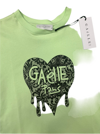 T-SHIRT GAELLE LOGO CUORE MERLETTO E SCRITTA INTERNA