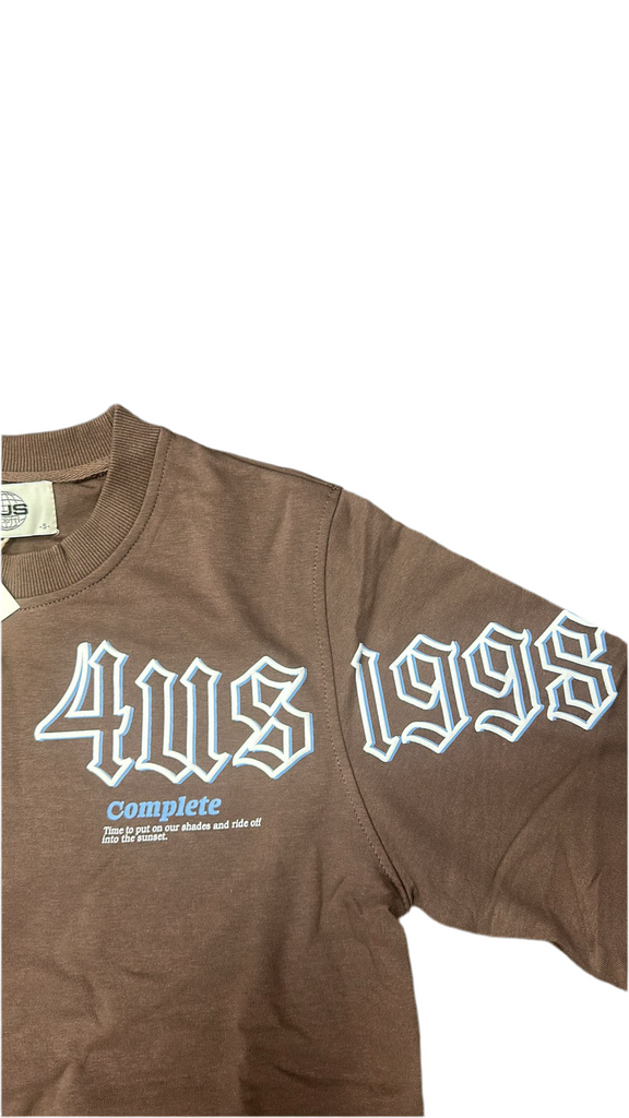 FELPA PACIOTTI UNISEX COTONE CON SIGLA 4US IN GOMMA DAL LATO CUORE ALLA SPALLA