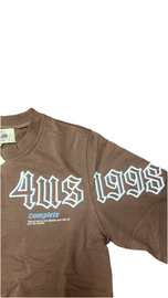 FELPA PACIOTTI UNISEX COTONE CON SIGLA 4US IN GOMMA DAL LATO CUORE ALLA SPALLA