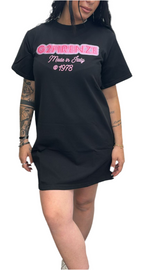 VESTITINO G2FIRENZE SCRITTA ROSA FLUO GOMMATA