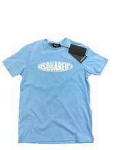 Carica l&#39;immagine nel visualizzatore di Gallery, T-SHIRT DSQUARED SCRIITA CERCHIATA BIANCA