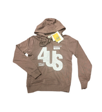 Carica l&#39;immagine nel visualizzatore di Gallery, FELPA PACIOTTI UNISEX COTONE CON CAPPUCCIO E SIGLA 4US CENTRALE GRANDE STILE MURO