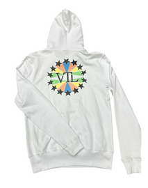 FELPA VTL CON CAPPUCCIO CON LOGO LATERALE CERCHIATO