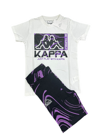 COMPLETINO KAPPA CON LOGO CENTRALE E SCRITTA BE YOURSELF