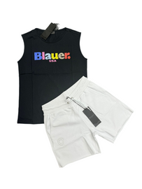 COMPLETO BLAUER CON SCRITTA MULTICOLOR