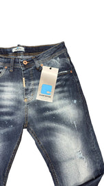 JEANS CIANOTIC FIT DQ6 BLUE CON BOTTONI