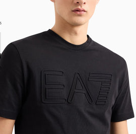 T-SHIRT ARMANI LOGO GRANDE CENTRALE IN RILIEVO