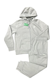 TUTA COMPLETA EA7 UOMO FELPATA CON CAPPUCCIO , LOGO LATO CUORE E RETRO