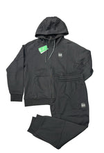 Carica l&#39;immagine nel visualizzatore di Gallery, TUTA COMPLETA EA7 UOMO FELPATA CON CAPPUCCIO , LOGO LATO CUORE E RETRO