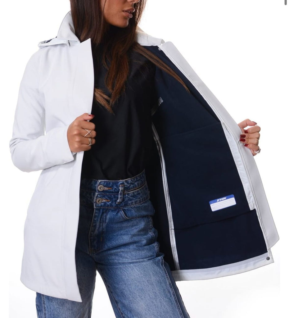 GIUBBINO K-WAY MATHY BONDED CON CAPPUCCIO LUNGO