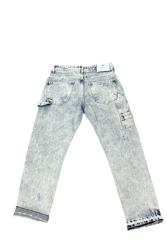 JEANS CIANOTIC UOMO BAGGY SCOLORITO CON BOTTONI