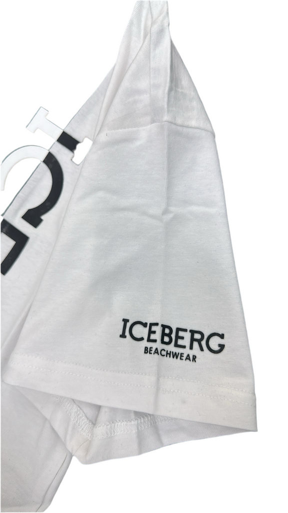 T-SHIRT ICEBERG BICOLOR NERO-BIANCO