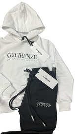 TUTA COMPLETA G2FIRENZE BIMBA SCRITTA CENTRALE STAMPATA CON PERLINE