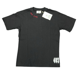 T-SHIRT PACIOTTI CON SCRITTA CURVA COLLETTO CUCITO