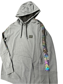 FELPA UOMO GARZATA CON CAPPUCCIO BANDA RIFLETTENTE EMPORIO ARMANI