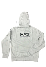 Carica l&#39;immagine nel visualizzatore di Gallery, TUTA COMPLETA EA7 UOMO FELPATA CON CAPPUCCIO , LOGO LATO CUORE E RETRO