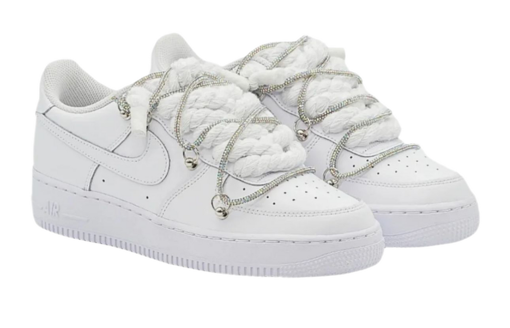 SCARPE AIR FORCE NIKE DONNA LACCIO CORDA E LACCIO INCROCIO DIAMOND