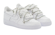 Carica l&#39;immagine nel visualizzatore di Gallery, SCARPE AIR FORCE NIKE DONNA LACCIO CORDA E LACCIO INCROCIO DIAMOND