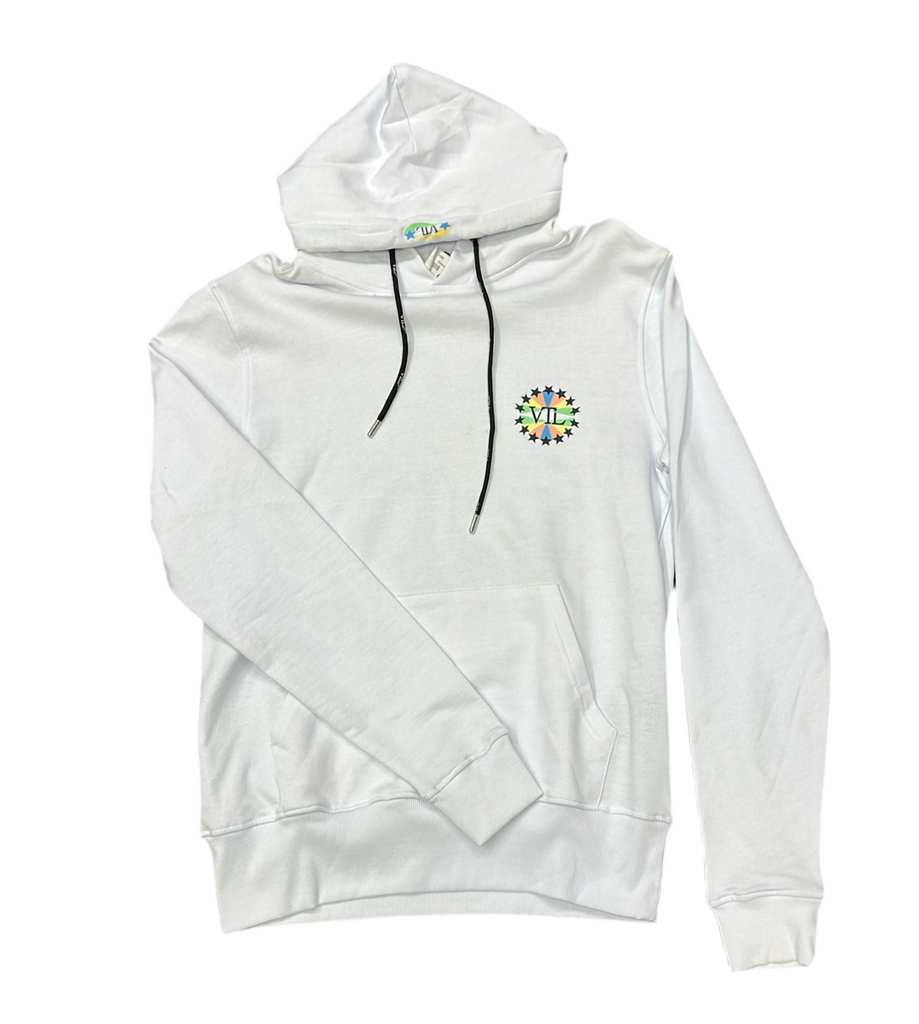 FELPA VTL CON CAPPUCCIO CON LOGO LATERALE CERCHIATO