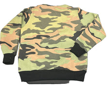 Carica l'immagine nel visualizzatore di Gallery, FELPA BUTNOT BAMBINO FELPATA STAMPA MILITARE CON TESCHIO CENTRALE