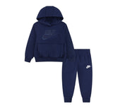 TUTA COMPLETA NIKE BAMBINO FELPATA CON SCRITTA CENTRALE MULTILOGO