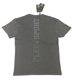 T-SHIRT PLEIN SPORT CON LOGO LATO CUORE CERCHIATO E SCRITTA RETRO VERTICALE