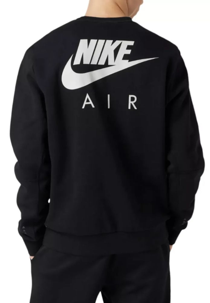 TUTA COMPLETA NIKE AIR UOMO FELPATA GIROCOLLO CON SCRITTA CENTRALE E RETRO GRANDE