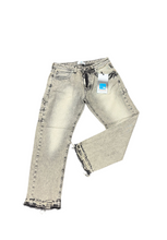 Carica l&#39;immagine nel visualizzatore di Gallery, JEANS CIANOTIC UOMO BAGGY FUME&#39; CON FRANGE CAVIGLIA